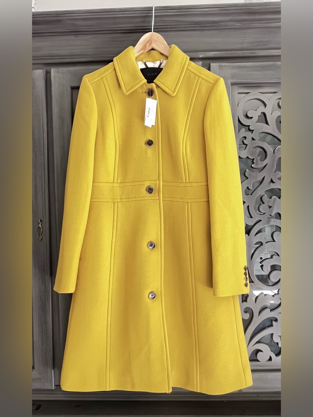 NWT J. Crew Yellow Lady Day Coat 6